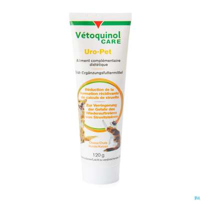 Sie sehen eine Packung Veterinaerprodukte Uropet Gel 120g, Produktbild: 01 Veterinaerprodukte Uropet Gel 120g, A-Nr.: 4314801 - 01