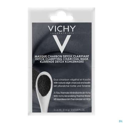 Vichy Purete Thermale Maske/duo-sachet Detox Kohle 12ml, A-Nr.: 4870399 - 01