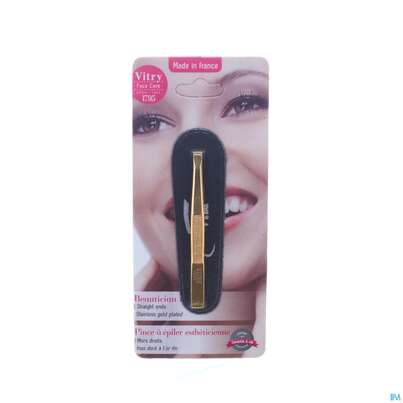 Sie sehen eine Packung Vitry Zupfpinzette „prestige“ Rostfreier Edelstahl Gerade 1pc, Produktbild: 04 Vitry Zupfpinzette „prestige“ Rostfreier Edelstahl Gerade 1pc, A-Nr.: 4633707 - 04
