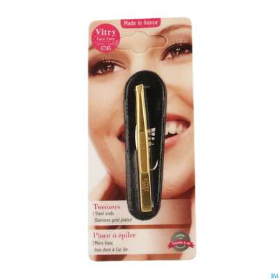 Sie sehen eine Packung Vitry Zupfpinzette „prestige“ Rostfreier Edelstahl Schräg 1pc, Produktbild: 04 Vitry Zupfpinzette „prestige“ Rostfreier Edelstahl Schräg 1pc, A-Nr.: 4633736 - 04