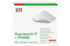 Wundauflagen Suprasorb P+phmb Nkl 10x10cm 10st, A-Nr.: 4180909 - 01