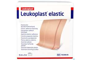 Wundpflaster Leukoplast/elastic Meterware 5mx 8cm 7929805 1st, A-Nr.: 4803799 - 01