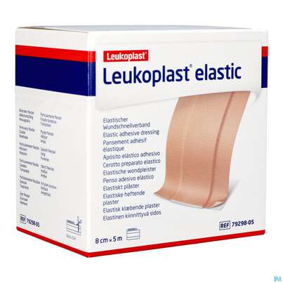 Wundpflaster Leukoplast/elastic Meterware 5mx 8cm 7929805 1st, A-Nr.: 4803799 - 04