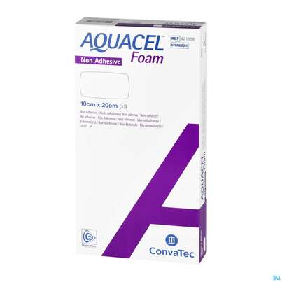 Wundverband Aquacel Foam Non Adhesive 10x 20cm 42115 5st, A-Nr.: 4350168 - 02