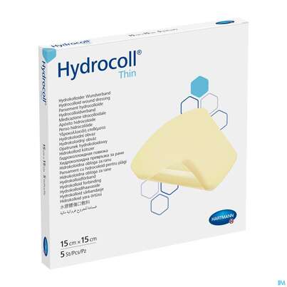 Wundverband Hydrocoll Thin 15x 15cm 5st, A-Nr.: 2219429 - 01