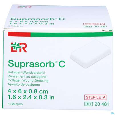 Wundverband Suprasorb Steril C Kollagen 4x 6x 0,8cm 5st, A-Nr.: 2203552 - 01