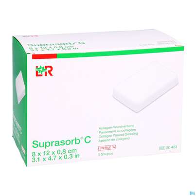 Wundverband Suprasorb Steril C Kollagen 8x 12x 0,8cm 5st, A-Nr.: 2203575 - 03