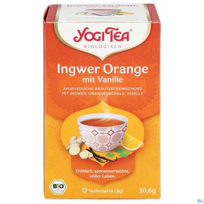 Yogi Tea Bio Ingwer Orange +vanille 17st, A-Nr.: 5750071 - 01