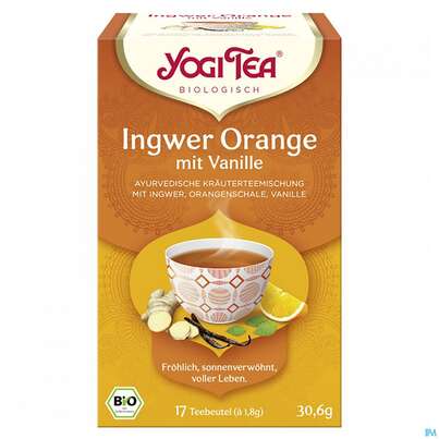 Yogi Tea Bio Ingwer Orange +vanille 17st, A-Nr.: 5750071 - 02