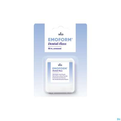 Zahnseide Emoform Dental Floss Unwaxed 50m, A-Nr.: 4124153 - 02