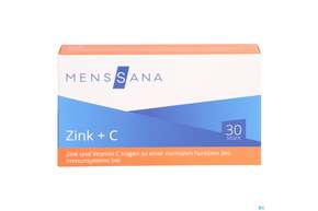 Zink Lutschtabl +c Menssana 30st, A-Nr.: 3486658 - 01