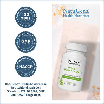 NatuGena Omega-3 Vegane Kapseln, A-Nr.: 5847310 - 08