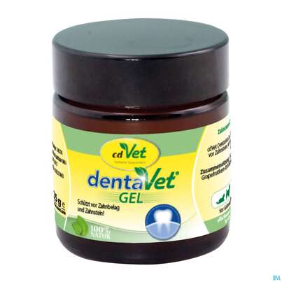 Sie sehen eine Packung Veterinaerprodukte Dentavet Gel 35g, Produktbild: 01 Veterinaerprodukte Dentavet Gel 35g, A-Nr.: 4177209 - 01