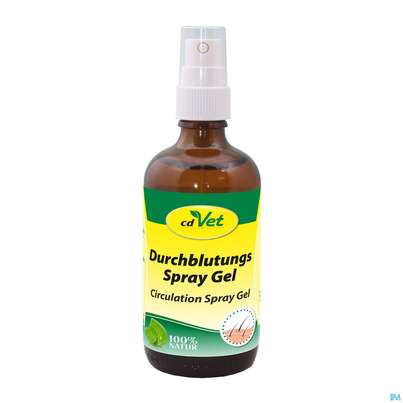 Sie sehen eine Packung Veterinaerprodukte Durchblutungsgel Spray 100ml, Produktbild: 01 Veterinaerprodukte Durchblutungsgel Spray 100ml, A-Nr.: 5185725 - 01