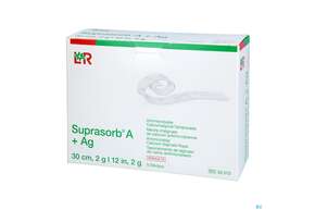 Suprasorb/steril A+ag Antimikrob.calcium-alginat Tampomade 30cm/2g 5st, A-Nr.: 3070389 - 01