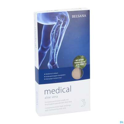 Stuetzstruempfe Belsana/medical/aloe Vera Ad Knie Gr M1 36-38 Beige 2st, A-Nr.: 5226246 - 03