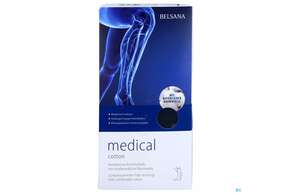 Stuetzstruempfe Belsana/medical Cotton Ad Knie Gr M1 36-38 Marine 2st, A-Nr.: 5223325 - 01