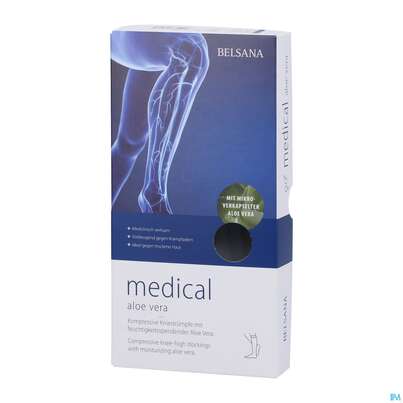 Stuetzstruempfe Belsana/medical/aloe Vera Ad Knie Gr L3 42-44 Marine 2st, A-Nr.: 5226341 - 02