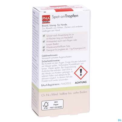 Veterinaerprodukte Pha Tropfen F Hunde Spot On 2x 2m 1pk, A-Nr.: 5199911 - 02