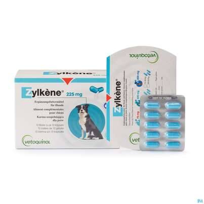 Veterinaerprodukte Zylkene/pulver Ergaenzungsfuttermittel Kapseln Hund 225mg 100st, A-Nr.: 4097522 - 01