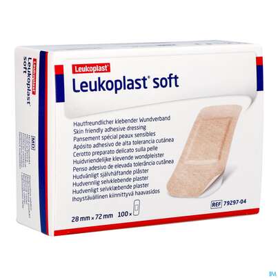 Wundpflaster Leukoplast/soft 28x72mm 7929704 100st, A-Nr.: 4803842 - 02