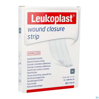 Wundverband Wundnahtstreifen/steril Leukoplast/weiss Closure Strip 12x100mm 12st, A-Nr.: 3478972 - 02