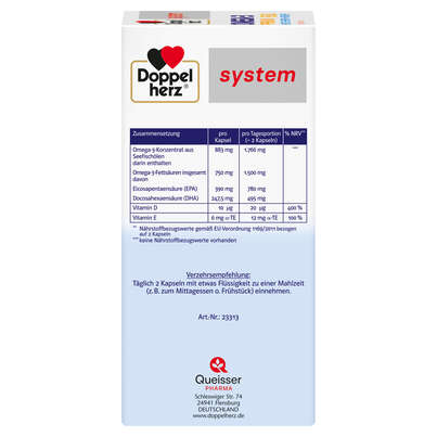Doppelherz system OMEGA-3 PREMIUM 1500 HERZ + GEHIRN + ABWEHR, A-Nr.: 5677397 - 02