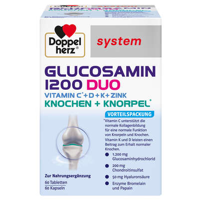 Doppelherz system GLUCOSAMIN 1200 DUO KNOCHEN + KNORPEL, A-Nr.: 5677925 - 01