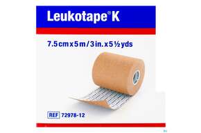 Tape Kinesiologisch Leukotape K 5mx 7,5cm Hautfarben 1st, A-Nr.: 3151840 - 01