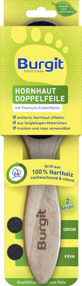 Burgit Hornhaut Doppelfeile Holz, A-Nr.: 5664779 - 01