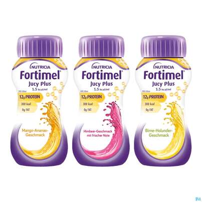 Fortimel/jucy Plus Fluessig 200ml Sortiert 24st, A-Nr.: 5808586 - 01