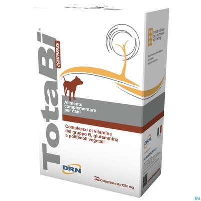 Sie sehen eine Packung Veterinaerprodukte Totabi Evo Vitamin B-komplex Tabl Fuer Hunde 32st, Produktbild: 02 Veterinaerprodukte Totabi Evo Vitamin B-komplex Tabl Fuer Hunde 32st, A-Nr.: 5062661 - 02