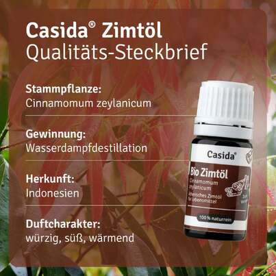 Bio Zimtöl zum Verzehr innerlich, A-Nr.: 5898922 - 02