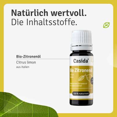 Zitronenöl Bio naturrein – Zum Verzehr innerlich, A-Nr.: 5898939 - 08