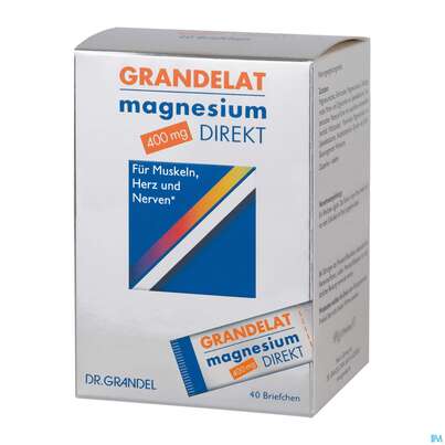 Magnesium Grandelat Direkt 400mg Briefchen Nr.3039 40st, A-Nr.: 3093663 - 01
