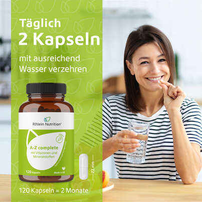 R(h)ein Nutrition A-Z complete Multivitamin Kapseln, A-Nr.: 5987123 - 04