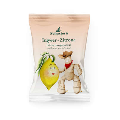 Schuster’s Ingwer-Zitrone Erfrischungszuckerl, A-Nr.: 4131319 - 01
