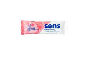 SENS Pleasure Proteinriegel mit Grillenmehl - Dunkle Schokolade &amp;amp; Sauerkirsche, A-Nr.: 5948637 - 01