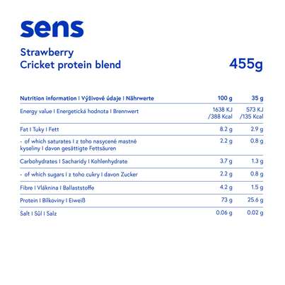 SENS Proteinshake mit Grillenmehl – Erdbeere, A-Nr.: 5948703 - 03