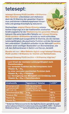 tetesept Ginseng 330 plus Lecithin + B-Vit, A-Nr.: 4449300 - 02