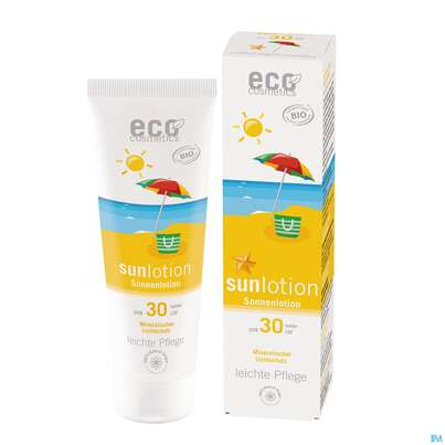 Sie sehen eine Packung Sonnenprodukte Eco/cosmetics Bio Lotion Lsf30 125ml, Produktbild: 01 Sonnenprodukte Eco/cosmetics Bio Lotion Lsf30 125ml, A-Nr.: 5922365 - 01