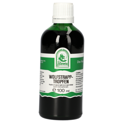 Sie sehen eine Packung WOLFSTRAPP TROPFEN 100 ML, Produktbild: 01 WOLFSTRAPP TROPFEN 100 ML, A-Nr.: 4485709 - 01