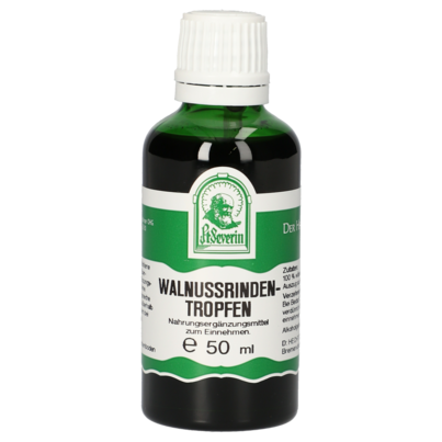 Sie sehen eine Packung WALNUSSRINDEN TROPFEN 50 ML, Produktbild: 01 WALNUSSRINDEN TROPFEN 50 ML, A-Nr.: 4377084 - 01
