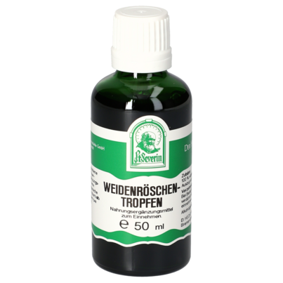 Sie sehen eine Packung WEIDENROESCHEN TROPFEN 50 ML, Produktbild: 01 WEIDENROESCHEN TROPFEN 50 ML, A-Nr.: 4377782 - 01