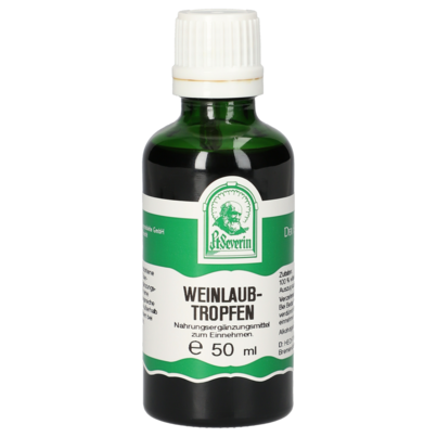 Sie sehen eine Packung WEINLAUB TROPFEN 50 ML, Produktbild: 01 WEINLAUB TROPFEN 50 ML, A-Nr.: 5471738 - 01
