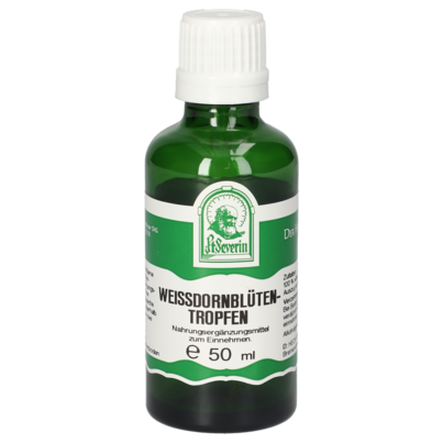 Sie sehen eine Packung WEISSDORNBLUETEN TROPFEN 50 ML, Produktbild: 01 WEISSDORNBLUETEN TROPFEN 50 ML, A-Nr.: 4377121 - 01