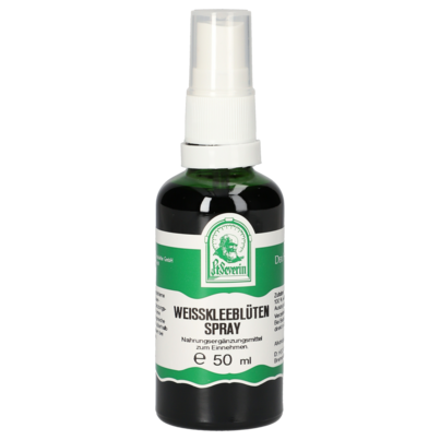 Sie sehen eine Packung WEISSKLEEBLUETEN SPRAY 50 ML, Produktbild: 01 WEISSKLEEBLUETEN SPRAY 50 ML, A-Nr.: 5471804 - 01