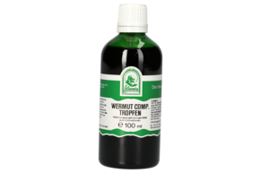 Sie sehen eine Packung WERMUT COMP. TROPFEN 100 ML, Produktbild: 01 WERMUT COMP. TROPFEN 100 ML, A-Nr.: 4800186 - 01