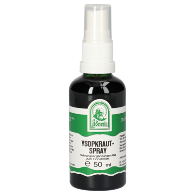 Sie sehen eine Packung YSOPKRAUT SPRAY 50 ML, Produktbild: 01 YSOPKRAUT SPRAY 50 ML, A-Nr.: 4445199 - 01