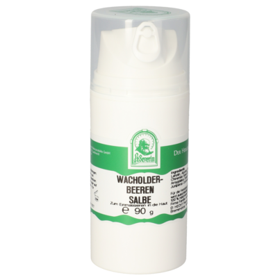 Sie sehen eine Packung WACHOLDERBEEREN SALBE 90 G, Produktbild: 01 WACHOLDERBEEREN SALBE 90 G, A-Nr.: 5719196 - 01